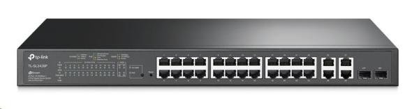 TP-Link OMADA switch SL2428P (24x100Mb/ s,  2xGbE,  2GbE/ 2xSFP combo,  24xPoE+,  250W)