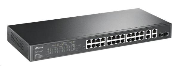 TP-Link OMADA switch SL2428P (24x100Mb/ s,  2xGbE,  2GbE/ 2xSFP combo,  24xPoE+,  250W)0