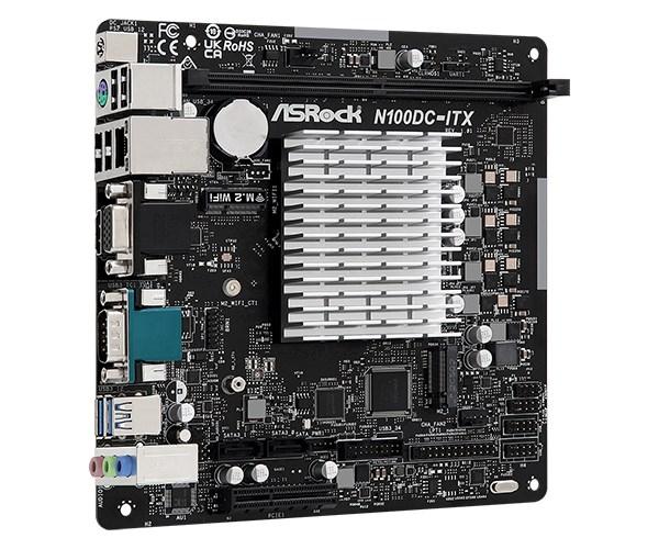 ASRock MB Alder Lake-N N100DC-ITX,  Intel N100,  1xDDR4,  1xHDMI,  1xVGA,  mITX3