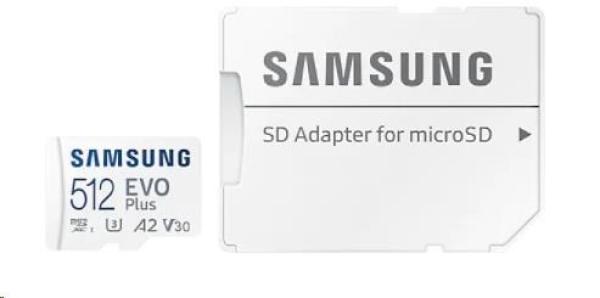 Karta Samsung micro SDXC 512 GB EVO Plus + SD adaptér5