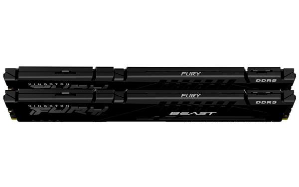 KINGSTON DIMM DDR5 64GB (Kit of 2) 6000MT/ s CL30 ECC FURY Beast EXPO Černá1