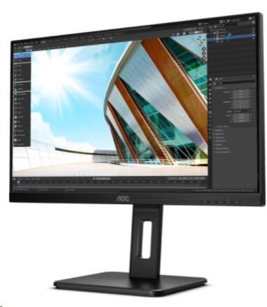 AOC MT IPS LCD WLED 27" U27P2CA - IPS panel, 3840x2160, 2xHDMI, DP. USB-C, USB, repro, pivot6