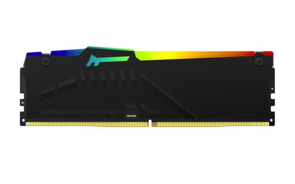 KINGSTON DIMM DDR5 16GB 6000MT/s CL30 Non-ECC FURY Beast RGB XMP, Černá3
