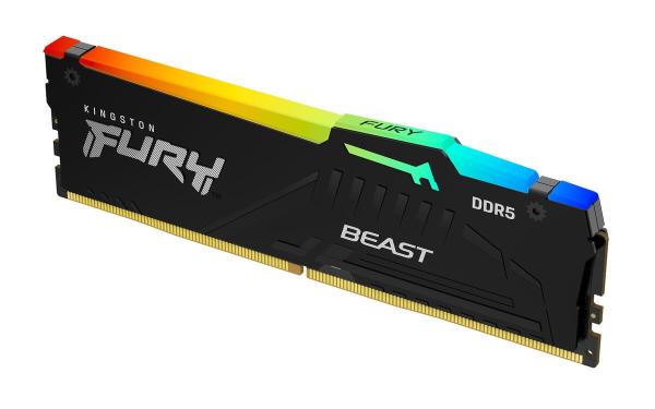 Kingston FURY Beast EXPO/ DDR5/ 16GB/ 6400MHz/ CL32/ 1x16GB/ RGB/ Black1