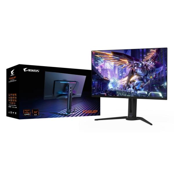 GIGABYTE LCD - 32" Gaming monitor AORUS FO32U2P,  OLED,  3840 x 2160 UHD,  240Hz,  1.5M:1,  250cd/ m2,  0.03ms,  2xHDMI,  1xDP