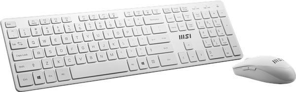 MSI set klávesnice a myši RF1430M-WT,  bezdrátová,  CZ/ SK lokalizace,  bílá