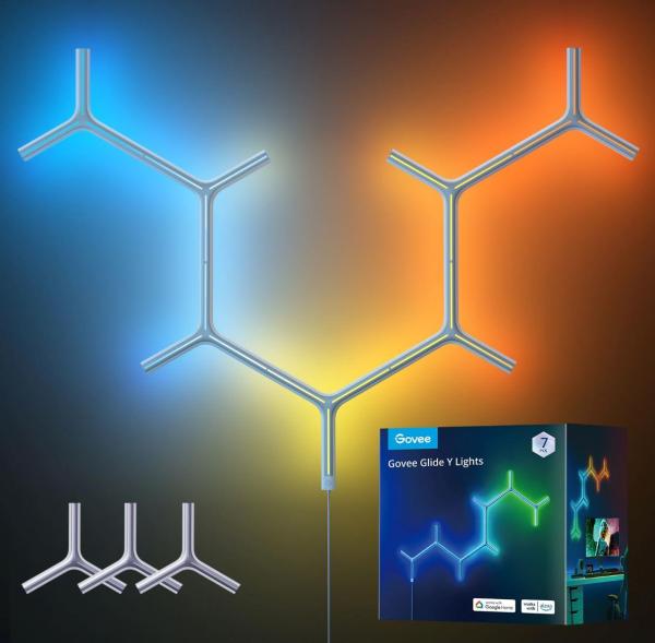 Govee LED RGBIC Y Shape Light Panel - 7ks5