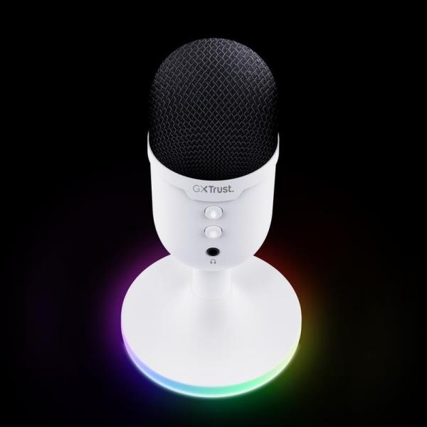 TRUST mikrofon GXT234W YUNIX USB MICROPHONE WHITE1
