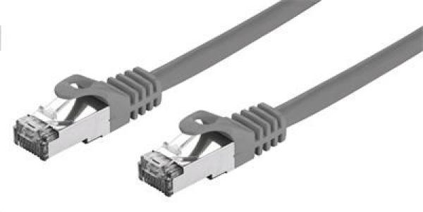 C-TECH kabel patchcord Cat7,  S/ FTP,  šedý,  0, 5m