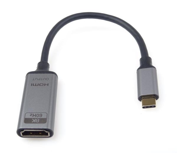 PremiumCord Adaptér USB-C na HDMI rozlišení obrazu 8K@60Hz, 4K@144Hz,  20cm1