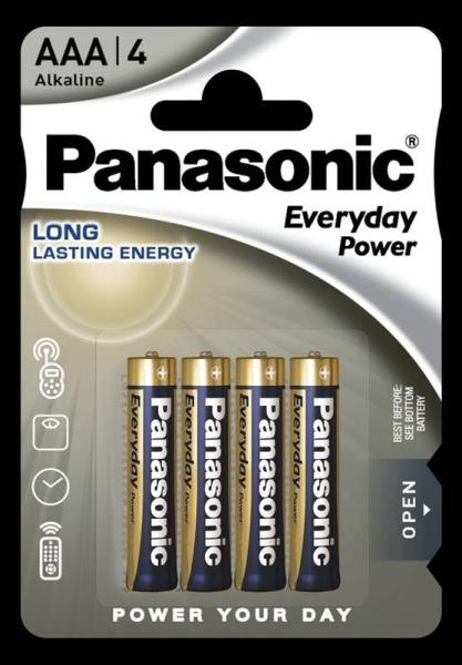 Panasonic Alkalická baterie LR03EPS/ 4BP Everyday Power (Blistr 4 ks)