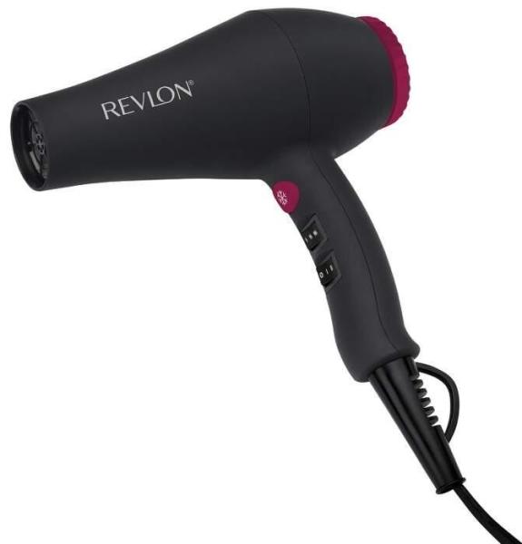 Revlon Smooth Brilliance RVDR5251E fén na vlasy,  2000 W,  2 rychlosti,  3 teploty,  2 nástavce,  černý