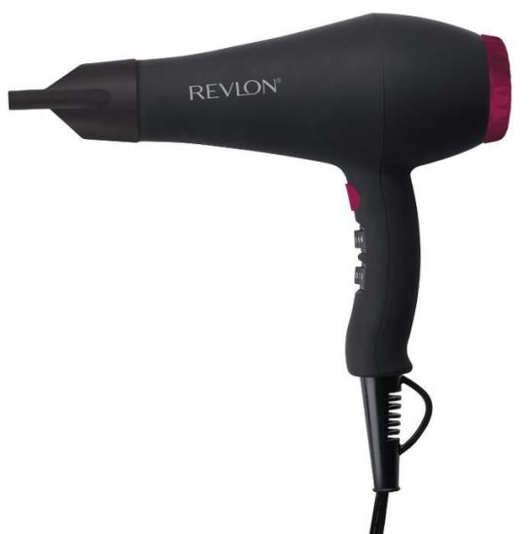 Revlon Smooth Brilliance RVDR5251E fén na vlasy,  2000 W,  2 rychlosti,  3 teploty,  2 nástavce,  černý5