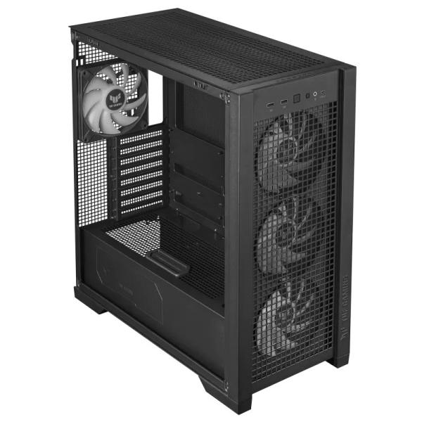 ASUS case TUF GAMING CASE (GT302) TG,  Mid Tower,  4x 140mm ARGB Fan,  černá8
