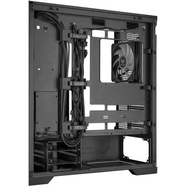 ASUS case TUF GAMING CASE (GT302) TG,  Mid Tower,  4x 140mm ARGB Fan,  černá3