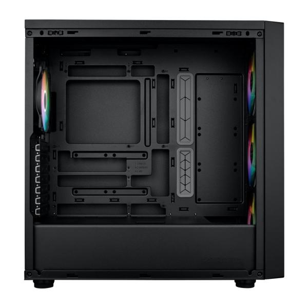 Cooler Master case MasterBox 600,  ATX,  Průhledná bočnice,  3x 140mm ARGB Fan,  1x 120mm ARGB Fan,  ARGB Hub,  Černá2