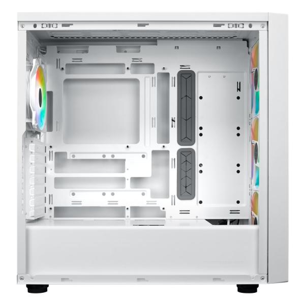 Cooler Master case MasterBox 600,  ATX,  Průhledná bočnice,  3x 140mm ARGB Fan,  1x 120mm ARGB Fan,  ARGB Hub,  Bílá2
