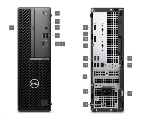 DELL PC OptiPlex 7020 SFF/ 180W/ TPM/ i5 14500/ 16GB/ 512GB SSD/ Integrated/ WLAN/ vPro/ Kb/ Mouse/ W11 Pro/ 3Y PS NBD4