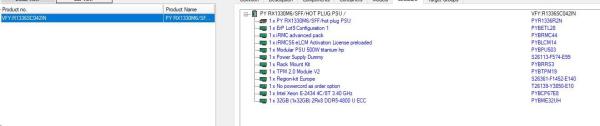 FUJITSU SRV RX1330M6 PRIMERGY Xeon E-2434 4C 3.4GHz 32GB 4x2.5" bez HDD IRMC eLCM RP-1-500W RACK1U1