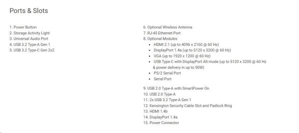 DELL PC OptiPlex Micro 7020 MFF/ TPM/ i7 14700T/ 16GB/ 512GB SSD/ 90W Type-C/ WLAN/ vPro/ Kb/ Mouse/ W11 Pro/ 3Y PS NBD5