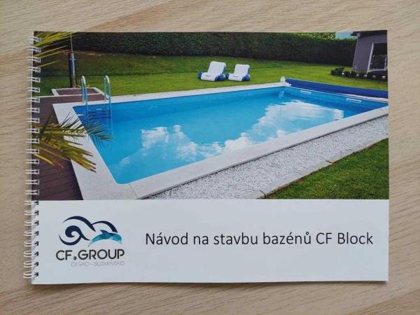 Kompletní bazénový set CF BLOCK DELUXE 7, 0 x 3, 5 x 1, 5 m  0, 8 mm - modrá folie4