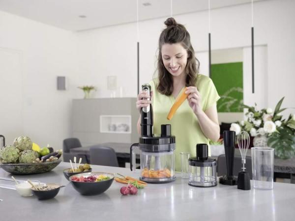 Braun MQ9195XLI tyčový mixér,  1200 W,  ActiveBlade,  plynulá regulace rychlostí,  SmartSpeed,  rozsáhlé příslušenství10