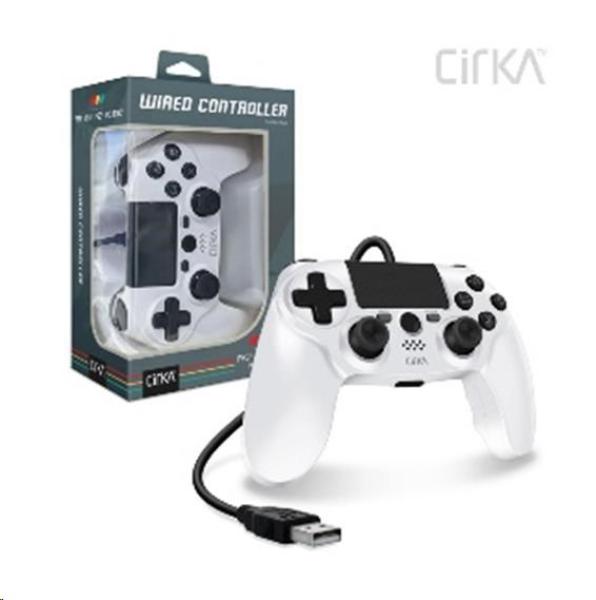 Cirka NuForce Wired Game Controller for PS4/ PC/ Mac (White)