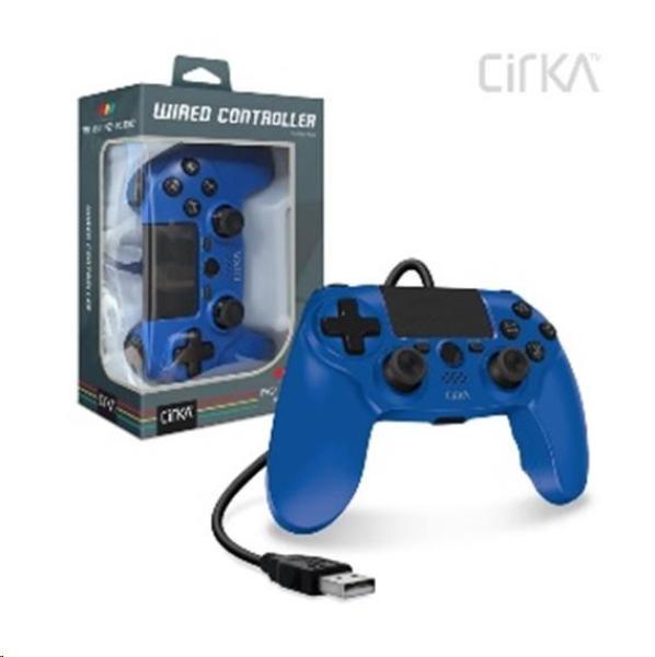 Cirka NuForce Wired Game Controller for PS4/ PC/ Mac (Blue)