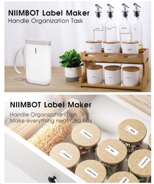Bazar - Niimbot Tiskárna štítků D11 Smart bílá + role štítků - pomačkaný obal3