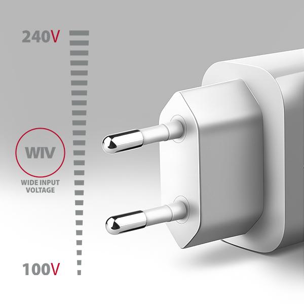 AXAGON ACU-QC18W, nabíjačka do siete 18W, 1x port USB-A, QC3.0/AFC/Apple, biela2