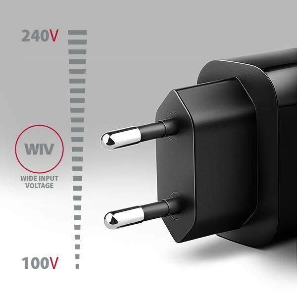 AXAGON ACU-QC18,  nabíjačka do siete 18W,  1x port USB-A,  QC3.0/ AFC/ Apple,  čierna2