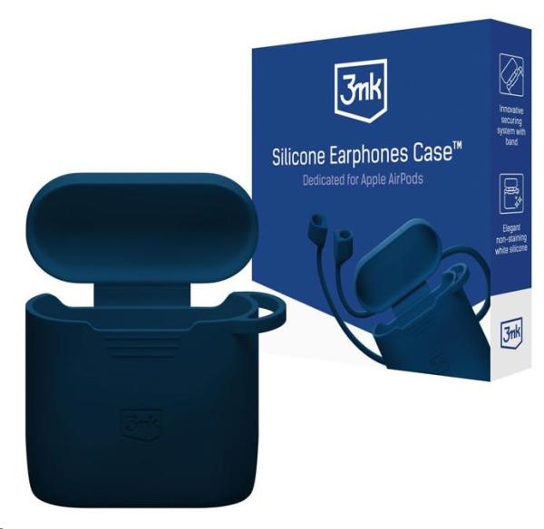 3mk silikonové pouzdro Silicone AirPods Case pro Apple AirPods 3rd gen., modrá