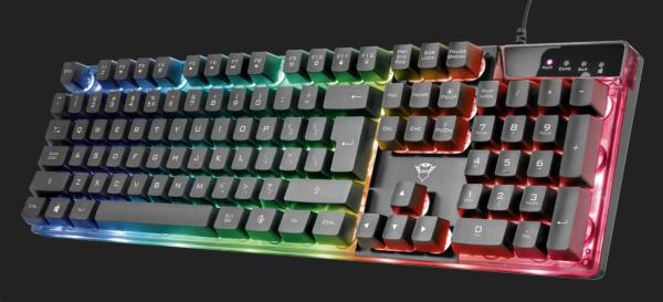 TRUST herní klávesnice GXT 835 Azor Illuminated Gaming Keyboard CZ SK