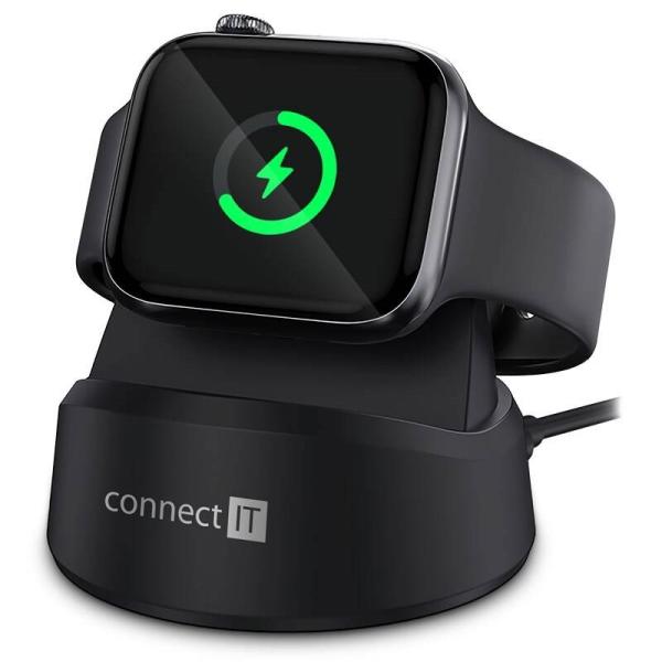 CONNECT IT Bezdrátová nabíječka WatchCharger pro Apple Watch, Černá