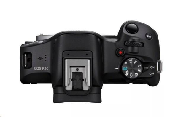 Canon EOS R50 černý + RF-S 18-45 IS STM + Bag + SD (Travel Kit) - poskozen obal4