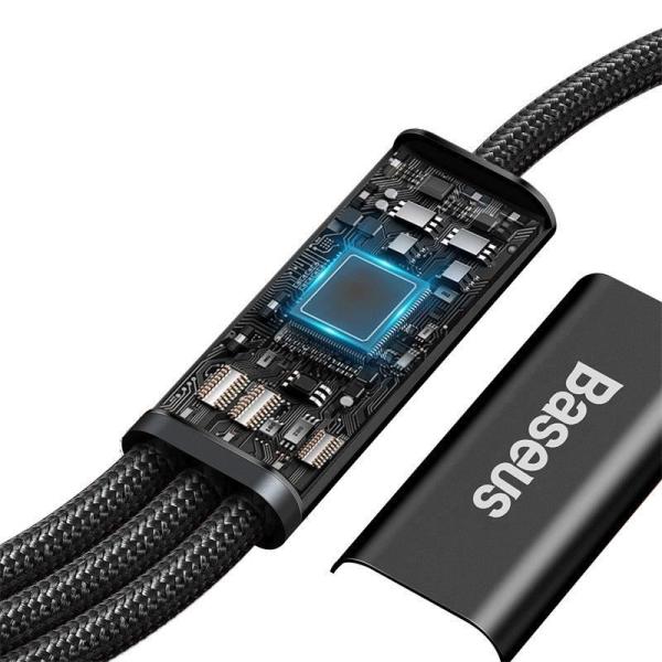 BAZAR - Baseus Rapid Series nabíjecí  datový kabel 3v1 Type-C (Micro USB + Lightning  PD 20W + USB-C) 1.5m černá - NK4