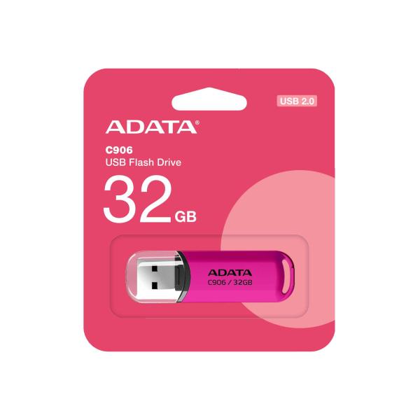 ADATA Flash Disk 32GB C906,  USB 2.0,  růžová1