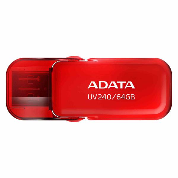 ADATA Flash Disk 64GB UV240, USB 2.0, červená