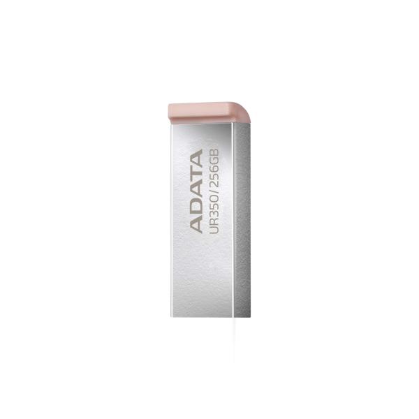 ADATA Flash Disk 256GB UR350,  USB 3.2,  stříbrno-hnědá3