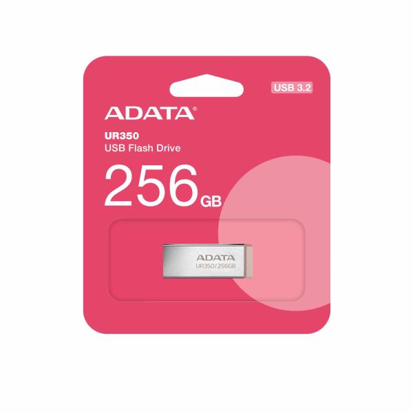 ADATA Flash Disk 256GB UR350,  USB 3.2,  stříbrno-hnědá4