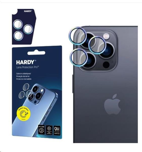 3mk ochrana kamery HARDY Lens Protection Pro pro iPhone 15 Pro, Rainbow
