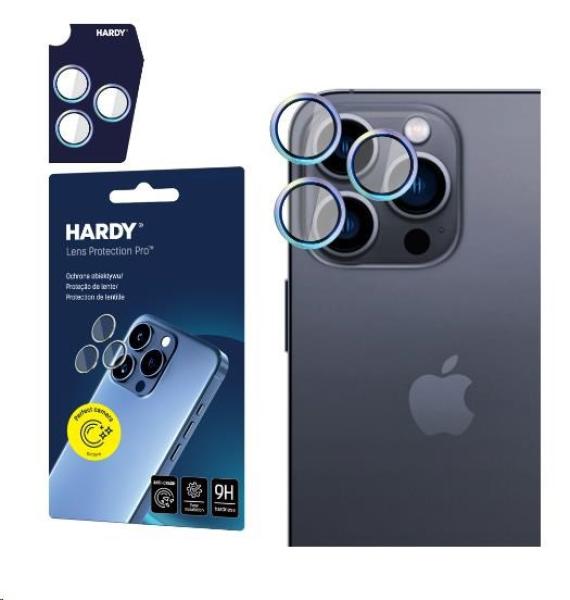 3mk ochrana kamery HARDY Lens Protection Pro pro iPhone 15 Pro Max, Rainbow