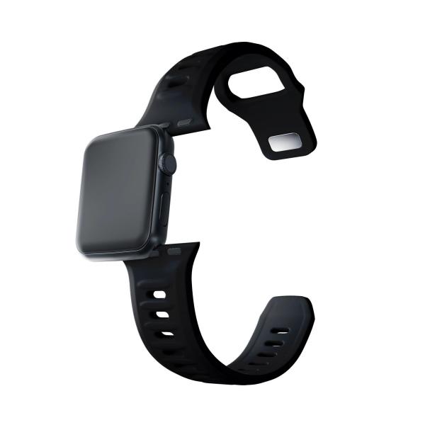 3mk Silicone Watch Strap pro Apple 38/ 40/ 41 mm Black4