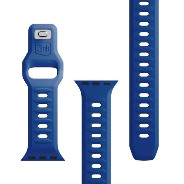 3mk Silicone Watch Strap pro Apple 38/40/41 mm Blue3