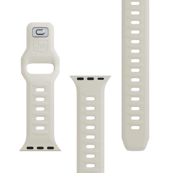 3mk Silicone Watch Strap pro Apple 38/ 40/ 41 mm Nude5