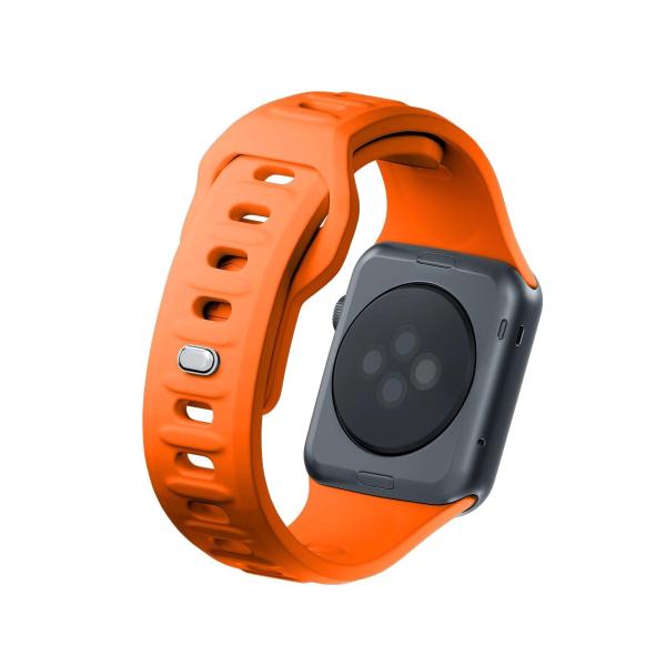 3mk Silicone Watch Strap pro Apple 38/40/41 mm Orange0