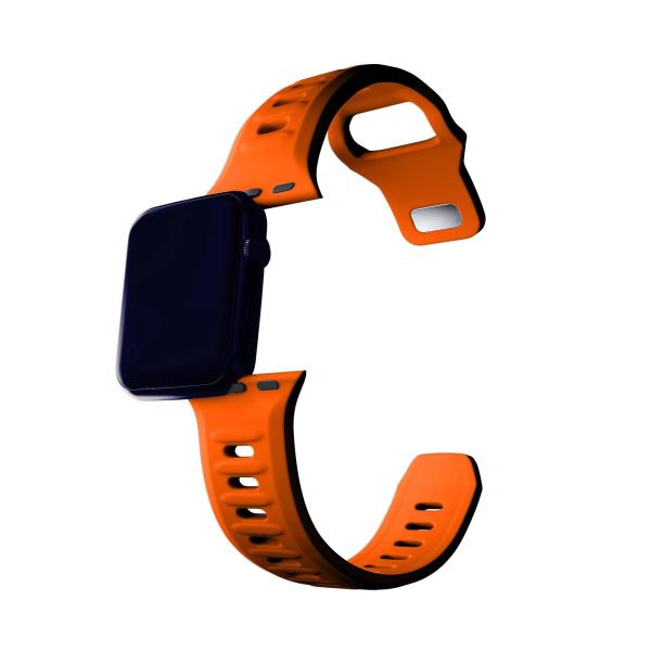 3mk Silicone Watch Strap pro Apple 38/40/41 mm Orange1