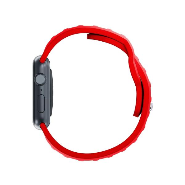 3mk Silicone Watch Strap pro Apple 38/ 40/ 41 mm Red0