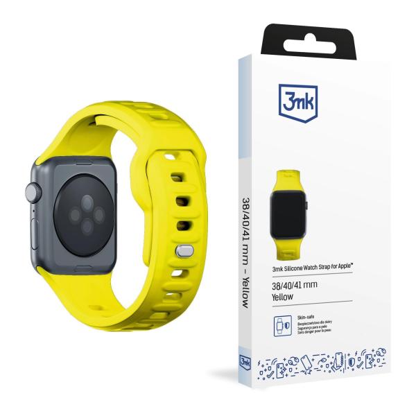 3mk Silicone Watch Strap pro Apple 38/ 40/ 41 mm Yellow