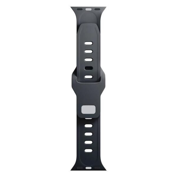 3mk Silicone Watch Strap pro Apple 42/ 44/ 45/ 49 mm Black5